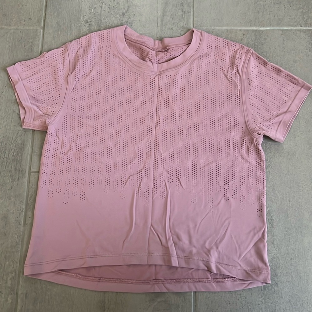 Pink Lululemon Crop Top